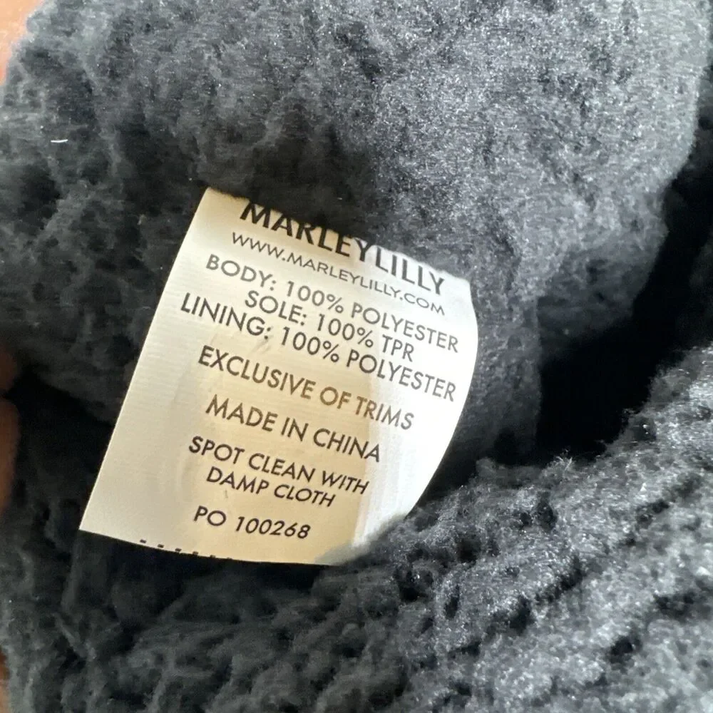 Marleylilly Women's Sherpa Lined Booties black and with Size US 10‎